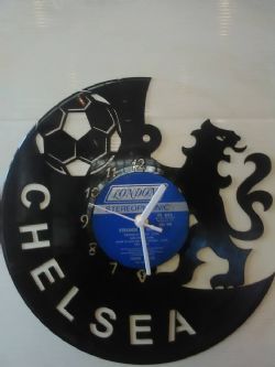 Chelsea Fc Footbal Lion Themed Vinyl Record Clock