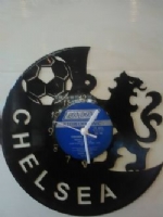 Chelsea Fc Footbal Lion Themed Vinyl Record Clock