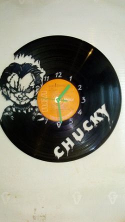 Chucky Doll Vinyl Record Clock