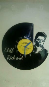 Cliff Richard Vinyl Record Clock