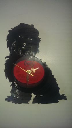 Cockapoo Dog Vinyl Record Clock