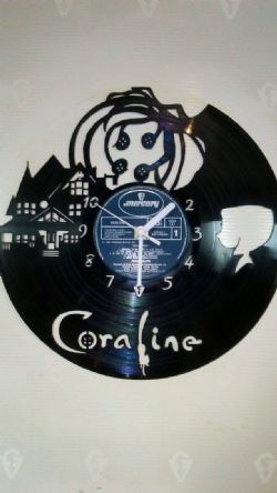 Coraline Vinyl Record Clock