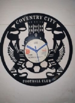 Coventry City Fc Themed Vinyl Record Clock