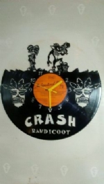 Crash Bandicoot Vinyl Record Clock