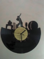 Cricket Themed Vinyl Record Clock