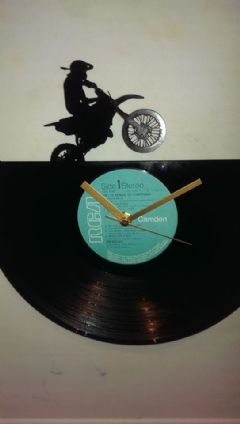 Crosser Bike Vinyl Record Clock