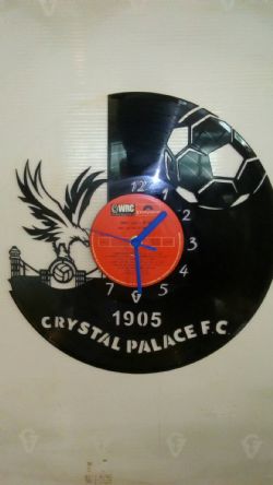 Crystal Palace F.C Vinyl Record Clock