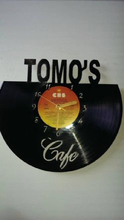 Custom Cafe Vinyl Record Clock