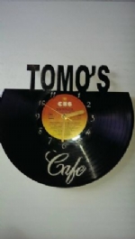 Custom Cafe Vinyl Record Clock