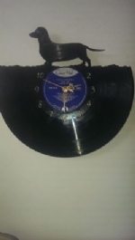 Dachound Dog Vinyl Record Clock