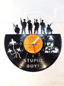 Dads Army Stupid Boy Vinyl Record Clock