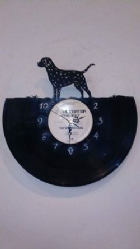 Dalmatian Vinyl Record Clock