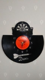 Darts Vinyl Record Clock