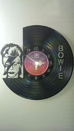 David Bowie Vinyl Record Clock
