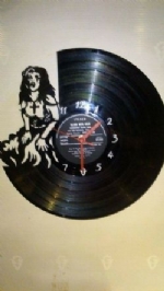 Zombie Woman Vinyl Record Clock