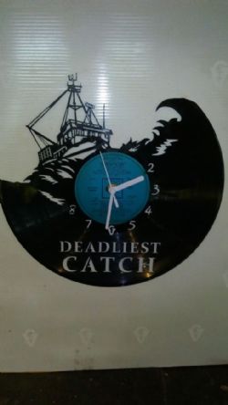 Deadliest Catch Vinyl Record Clock