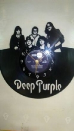 Deep Purple Vinyl Record Clock