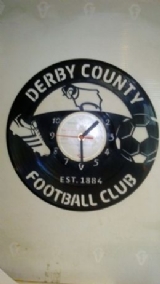 Derby County Fc Vinyl Record Clock