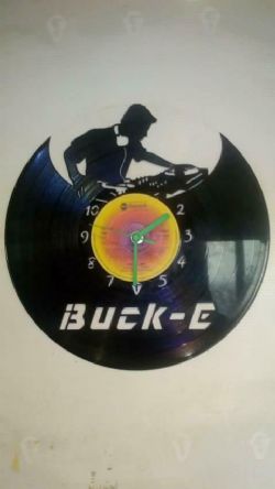 DJ On The Decs Personalised Vinyl Record Clock
