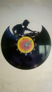 Dj On The Decs Vinyl Record Clock