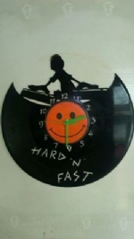 DJ Decks Music Personalised Vinyl Record Clock