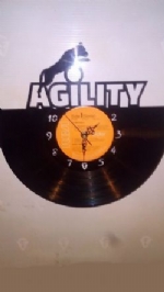 Dog Agility Vinyl Record Clock