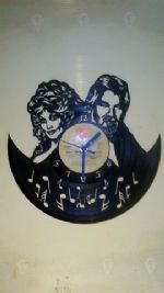 Dolly Parton and Kenny Rodgers Vinyl Record Clock