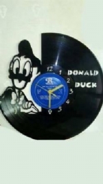Donald Duck Vinyl Record Clock