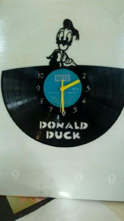 Donald Duck Top Vinyl Record Clock