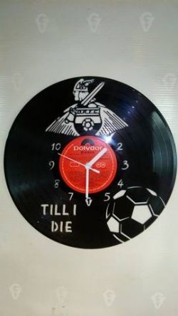 Doncaster Rovers Fc Football Vinyl Record Clock