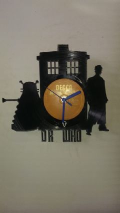 Dr Who Vinyl Record Clock