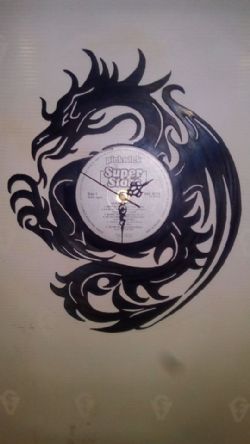 Dragon Vinyl Record Clock