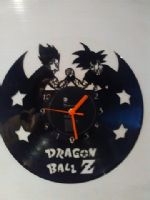 Dragon Ball Z Goku and Vegeta Vinyl Record Clock