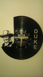 The Duke Vinyl Record Clock