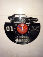 The Dukes Of Hazzard Themed Record Clock