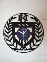 Dundee FC Badge Themed Vinyl Record Clock