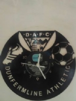 Dunfermline Athletic FC Football Badge Themed Vinyl Record Clock