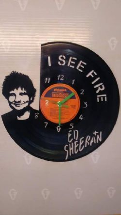 Ed Sheeran Vinyl Record Clock