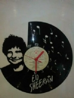 Ed Sheeran Music Notes Themed Vinyl Record Clock