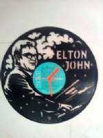 Elton John Themed Vinyl Record Clock
