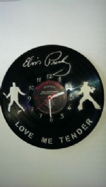 Elvis Love Me Tender Vinyl Record Clock