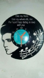 Elvis Presley Personalised Vinyl Record Clock