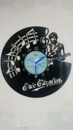 Eric Clapton Vinyl Record Clock