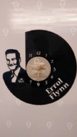 Errol Flynn Themed Vinyl Record Clock