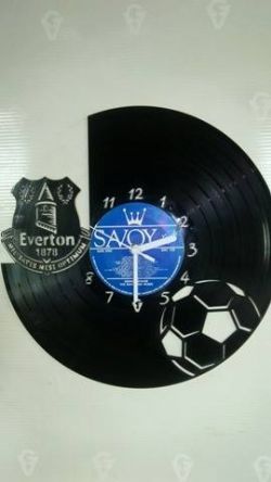 Everton FC Vinyl Record Clock