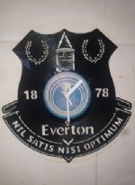 Everton F.C Badge Themed Vinyl Record Clock