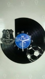Everton FC Vinyl Record Clock