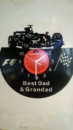 F1 Custom Vinyl Record Clock