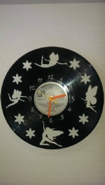 Fairies Vinyl Record Clock