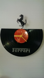 Ferrari Vinyl Record Clock
